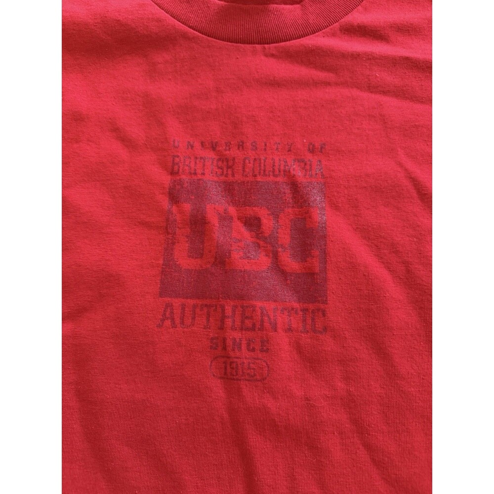 Campus Hoops Athletic UBC University Graphic Logo T-Shirt Men’s XL Red